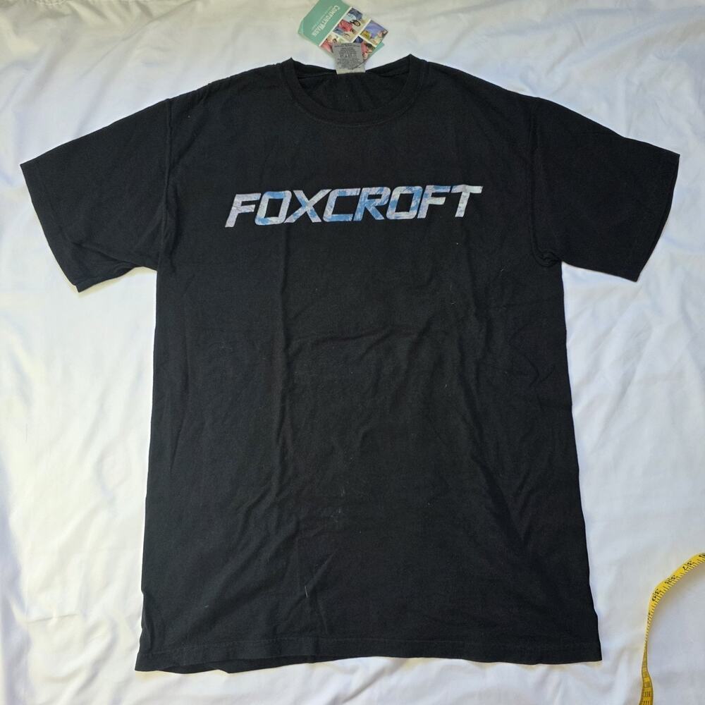 American Grown 100% Cotton Foxcroft Shirt Comfort Wash Black Medium